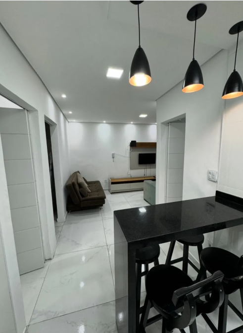 Apartamento A venda Vila Tupi Praia Grande SP Todo Mobilhado  40 metros da praia 